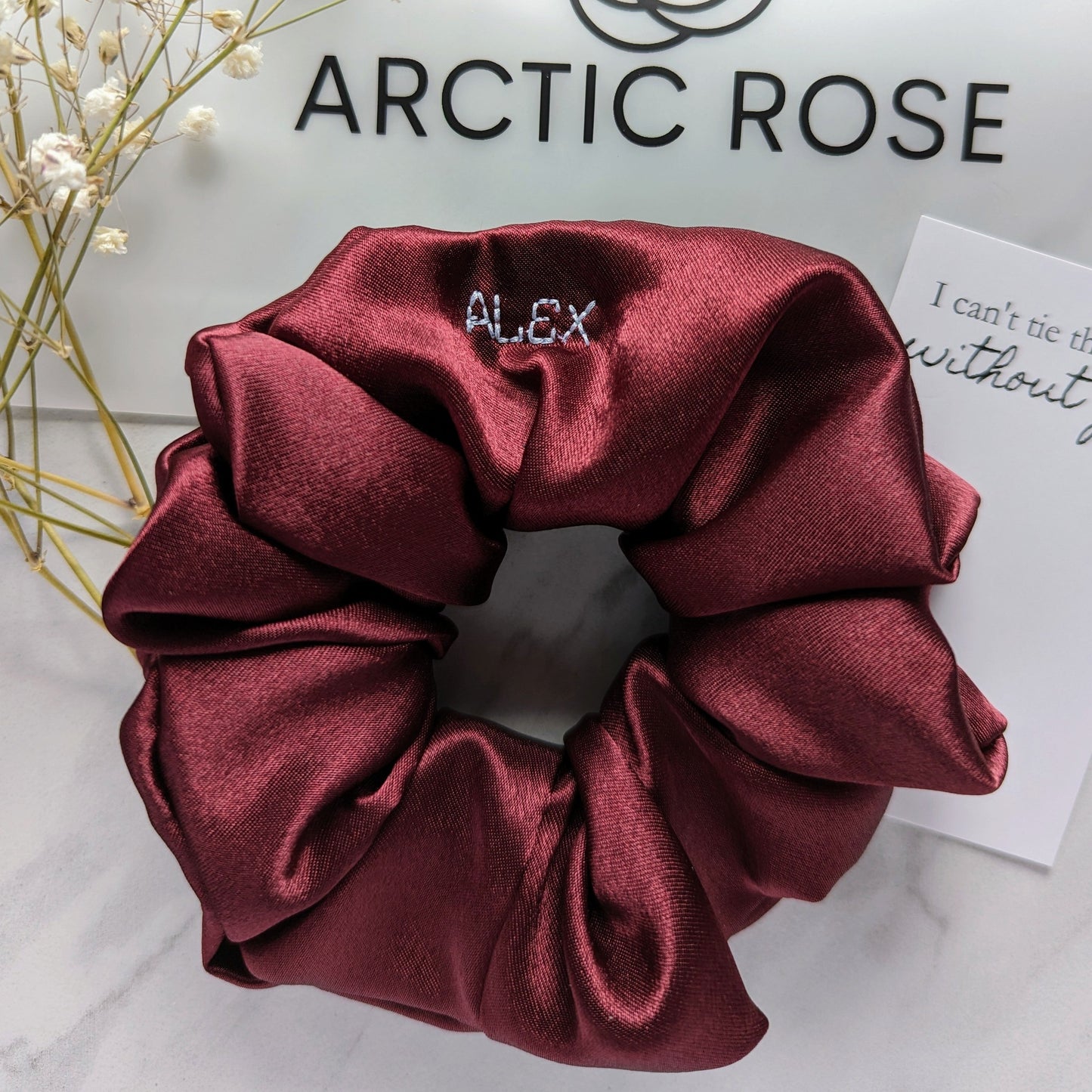 CUSTOM SATIN SCRUNCHIES