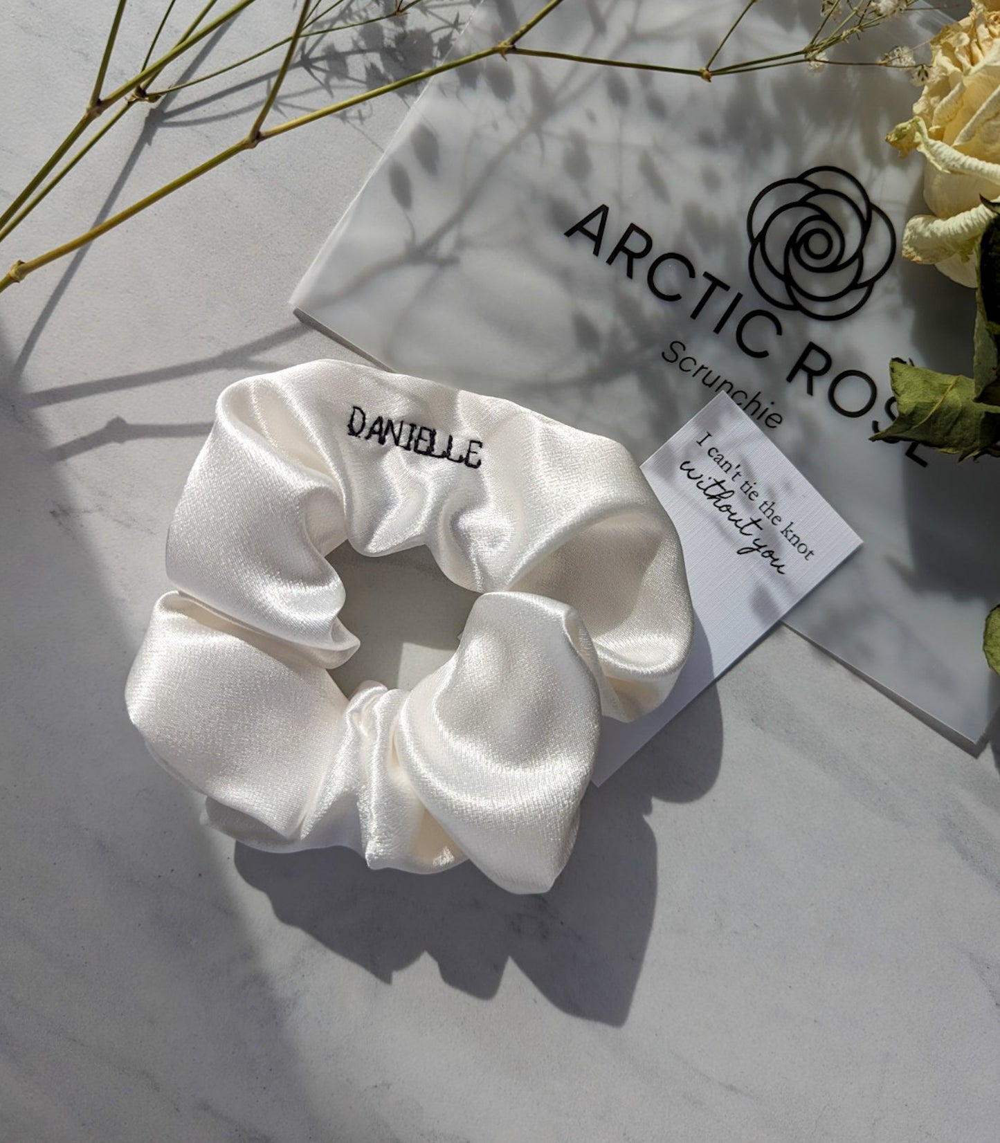 CUSTOM SATIN SCRUNCHIES