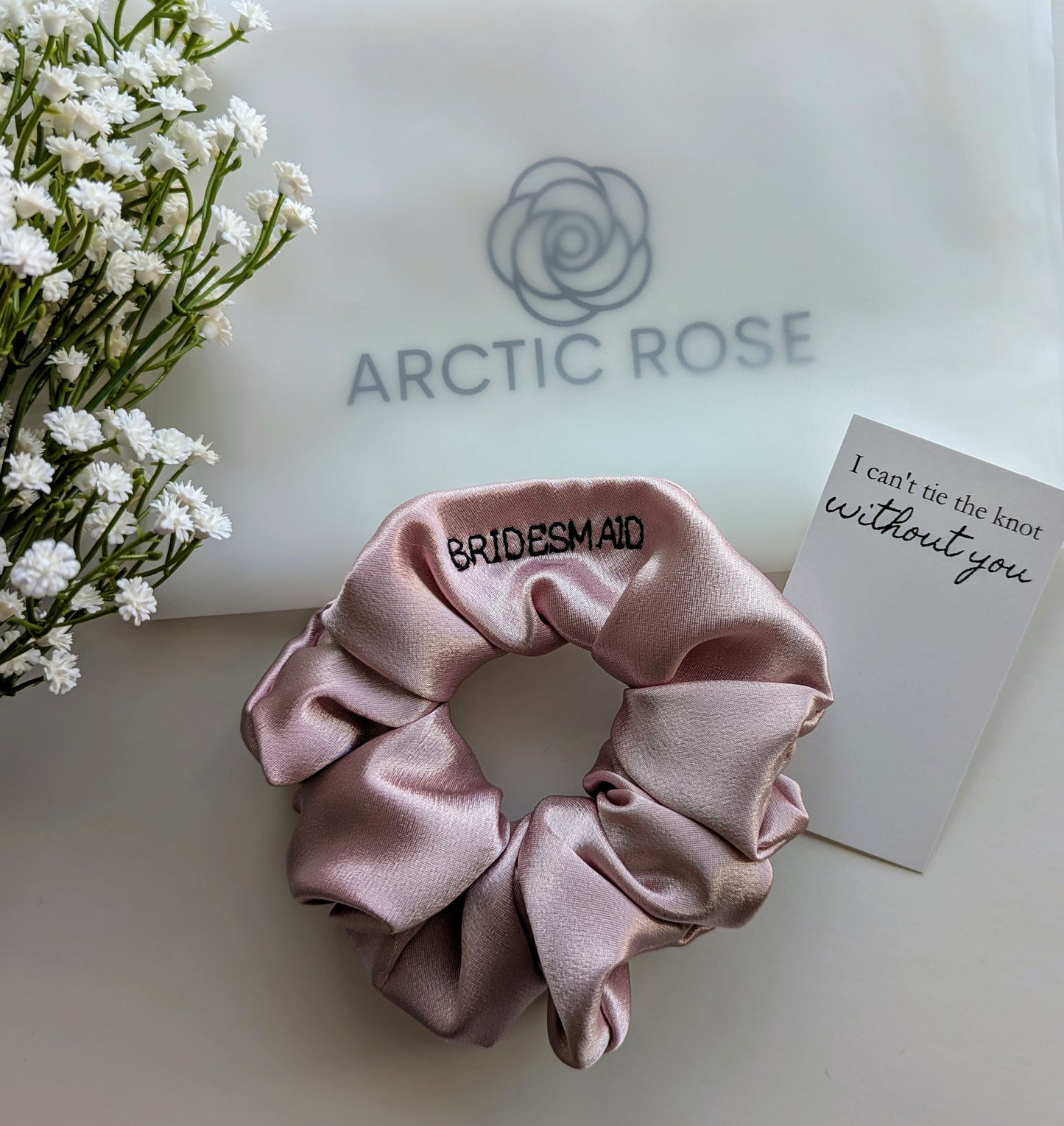 CUSTOM SATIN SCRUNCHIES