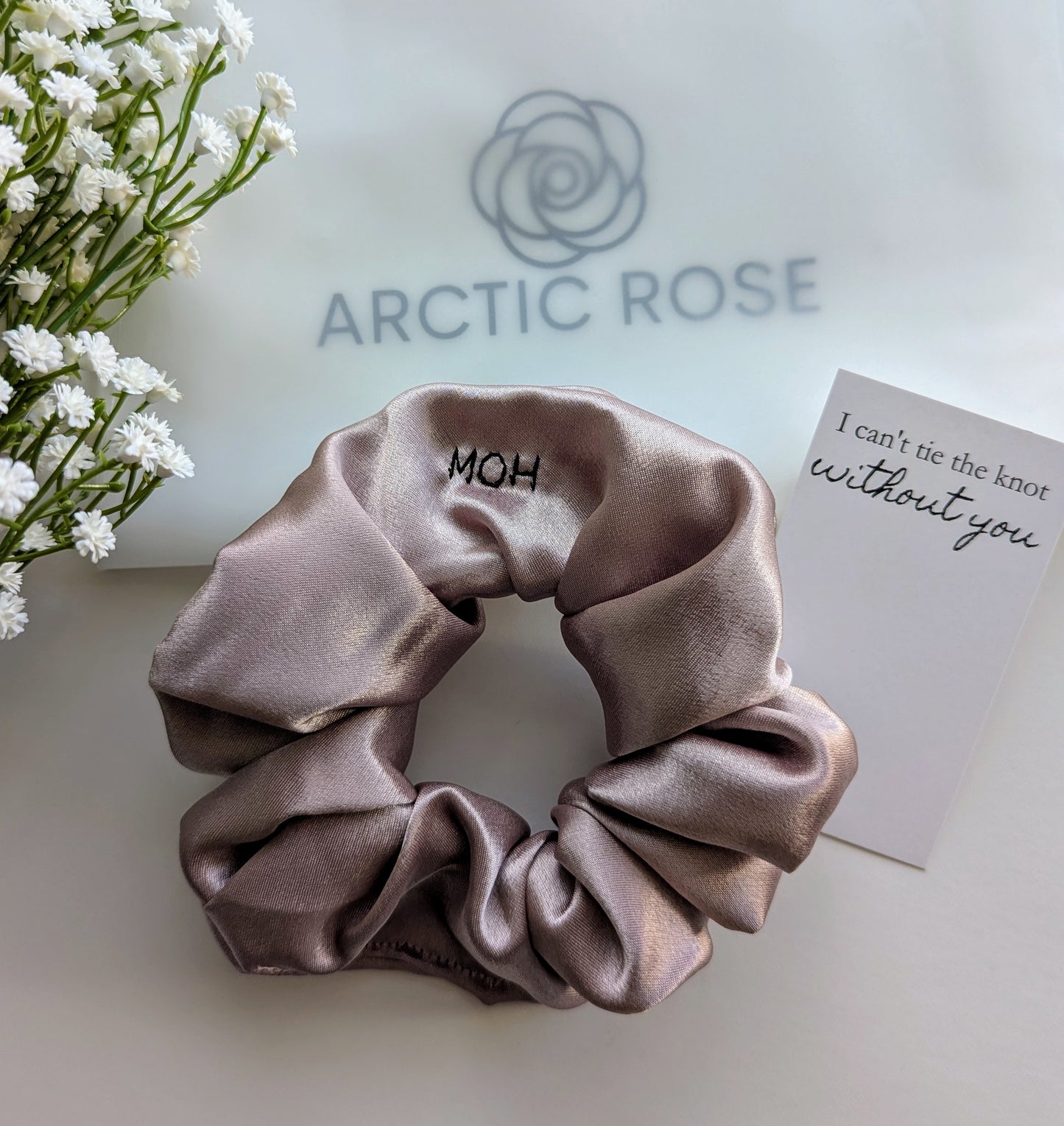 CUSTOM SATIN SCRUNCHIES