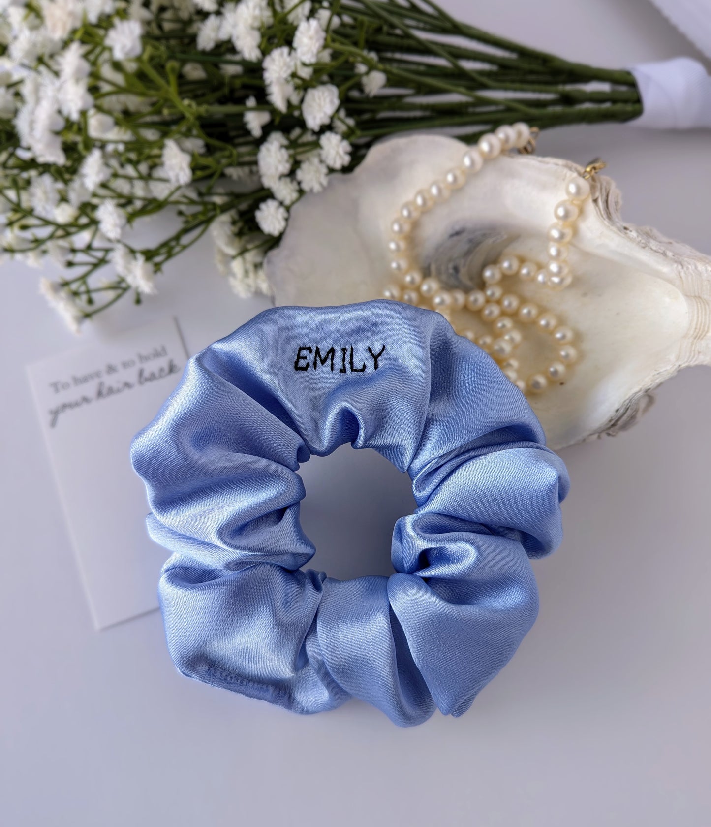 CUSTOM SATIN SCRUNCHIES