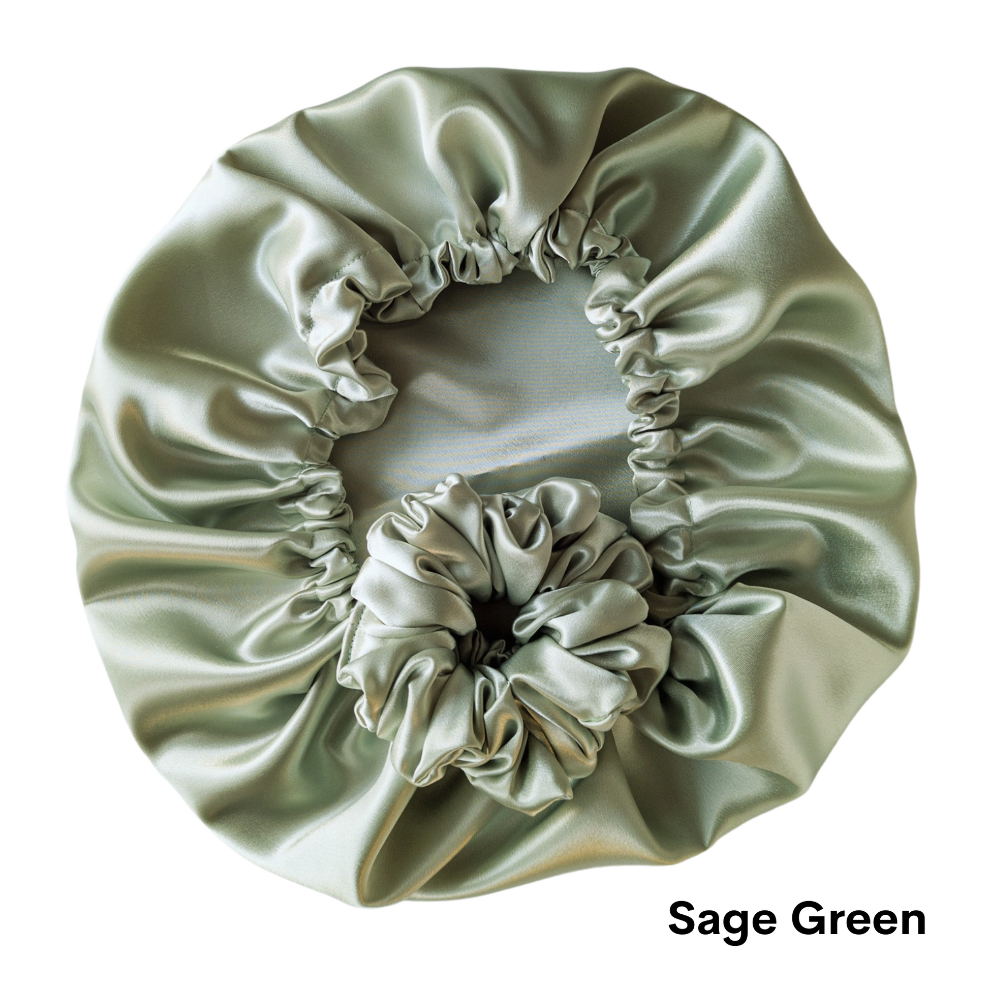 Satin Hair Bonnet Sage Green