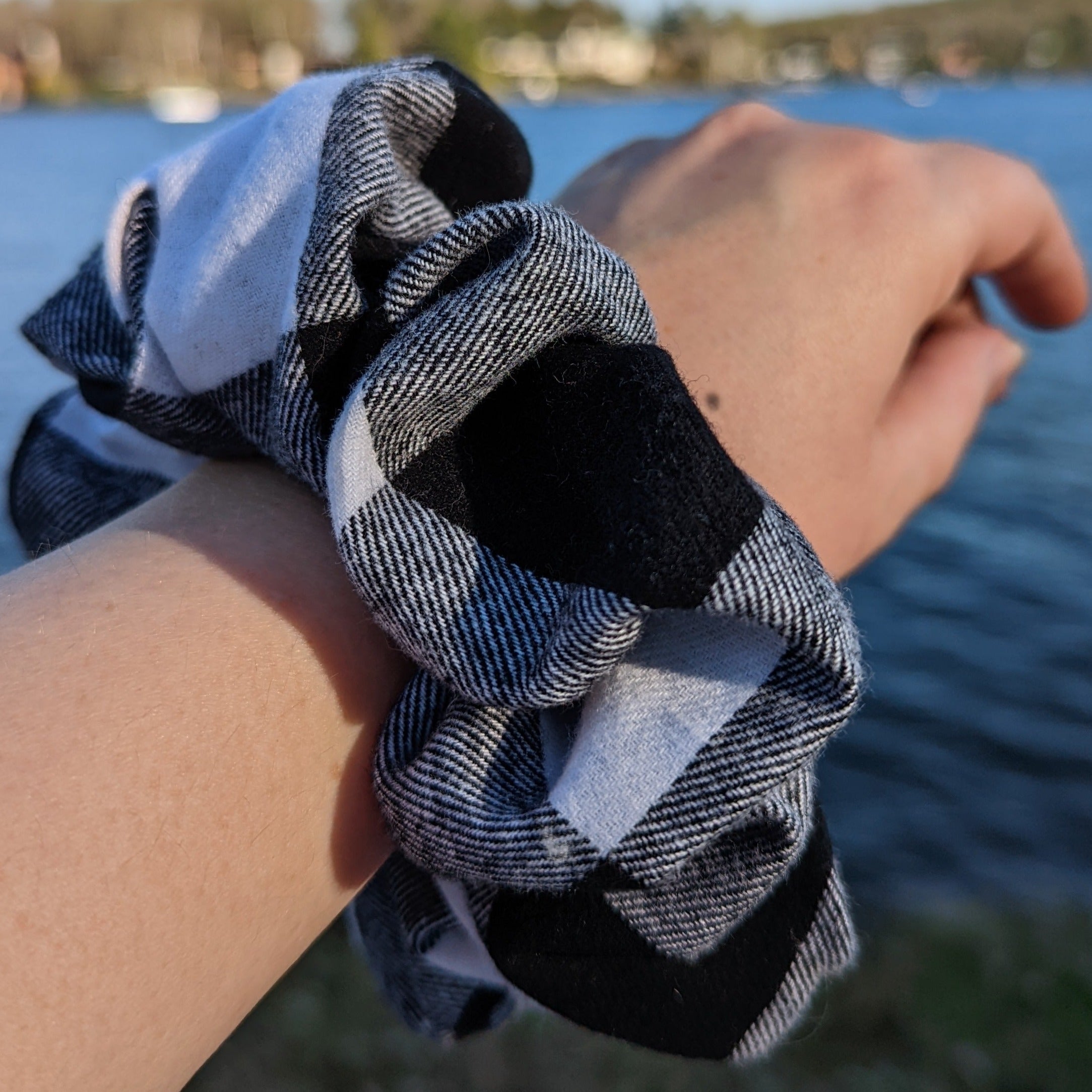 Plaid scrunchie deals