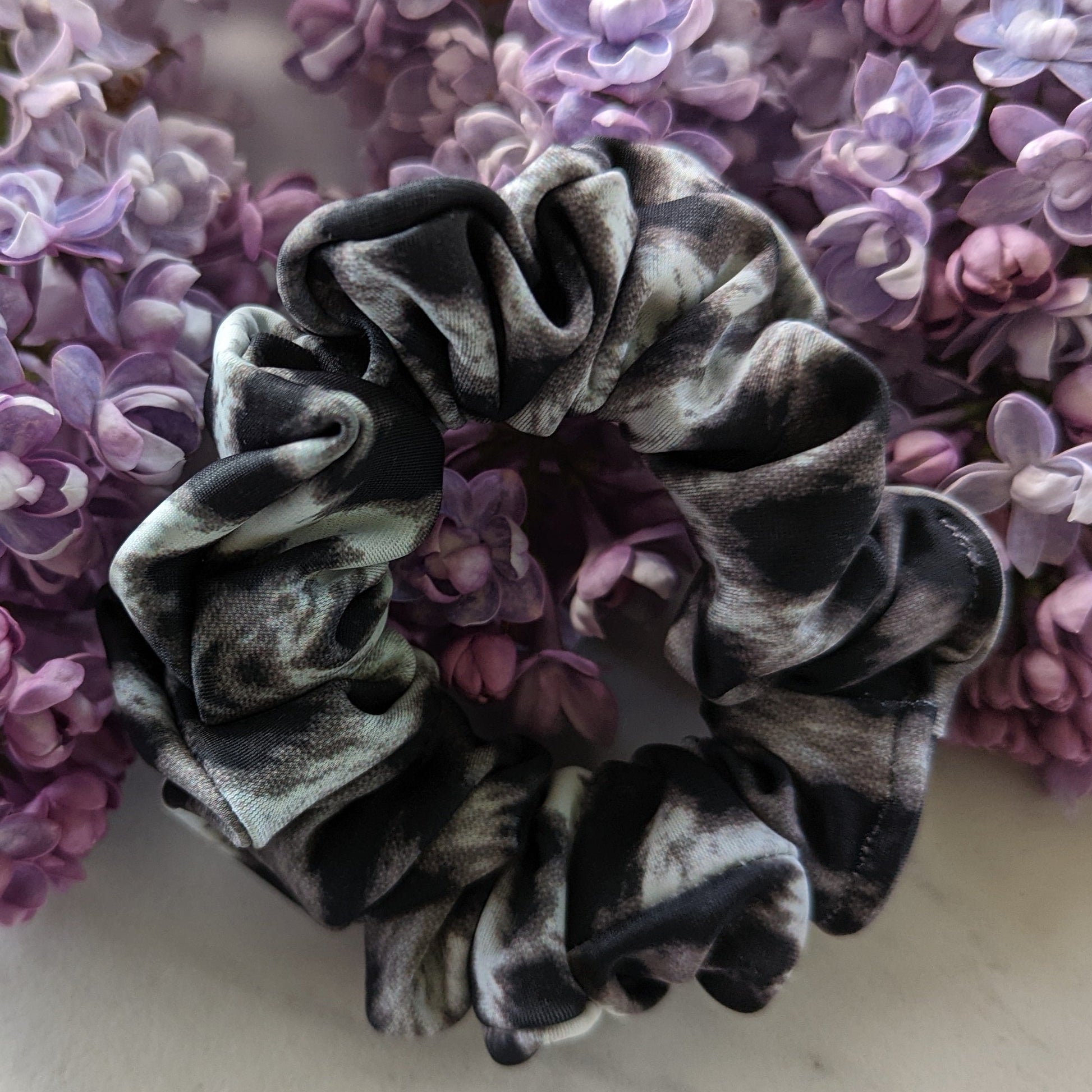 swim scrunchie for wet hair, made in Canada