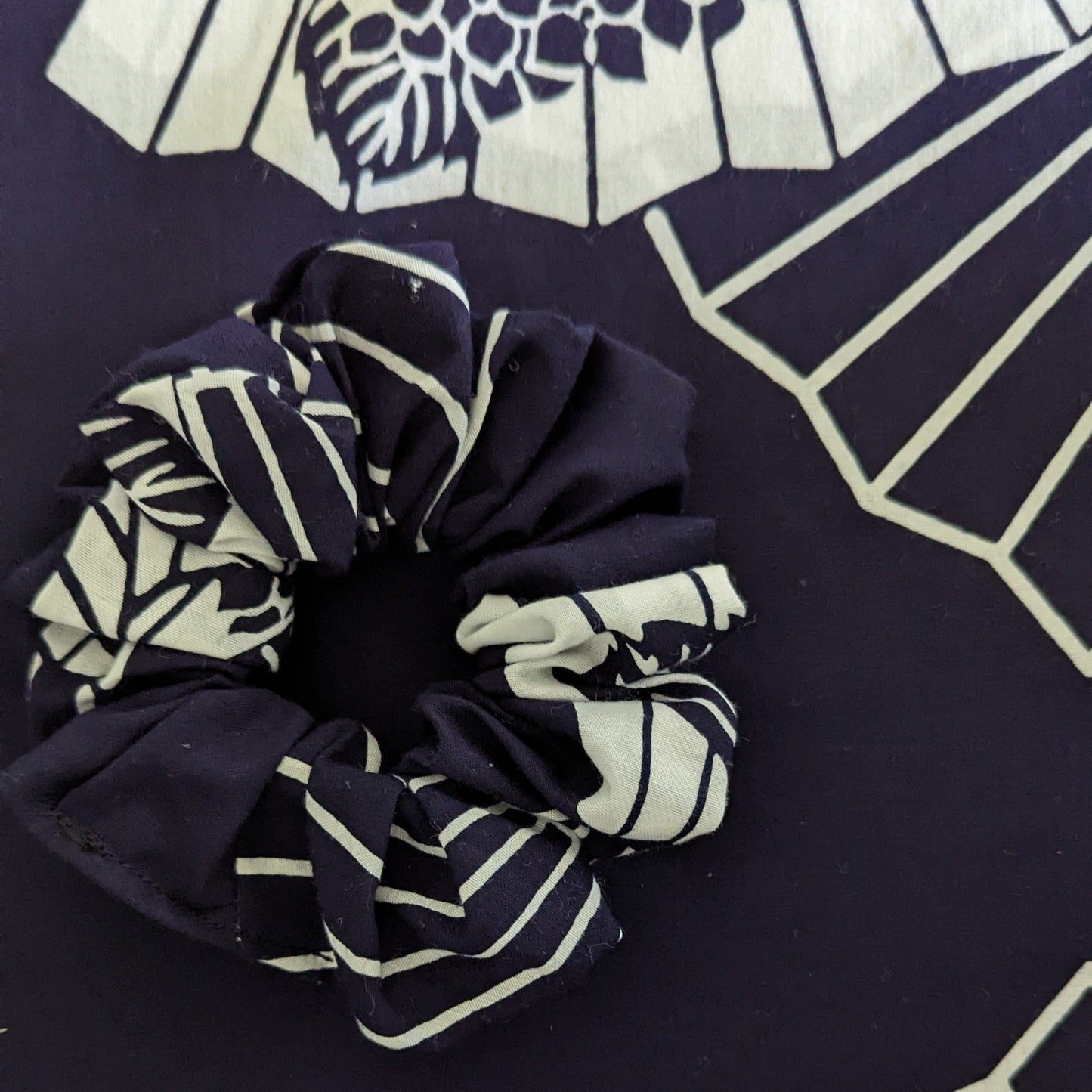 kimono scrunchie 100% cotton made in Canada