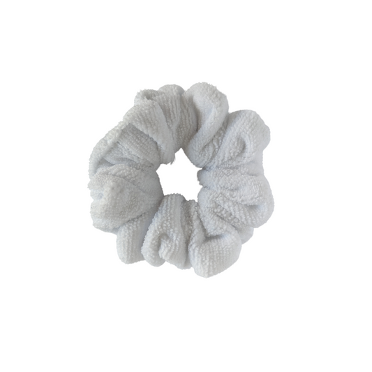 microfiber scrunchy white made in canada arctic rose