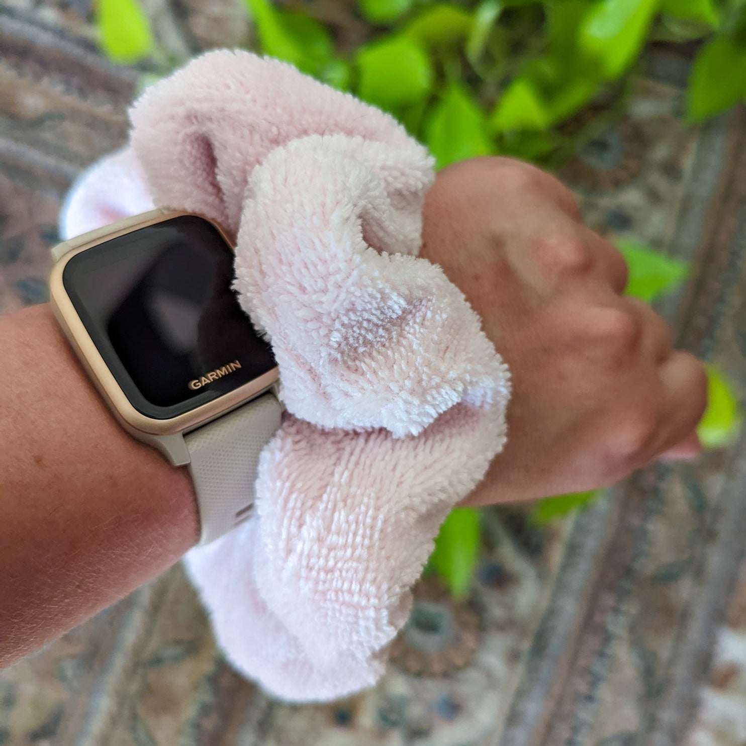 blush pink microfiber cotton bamboo towel scrunchie canada arctic rose